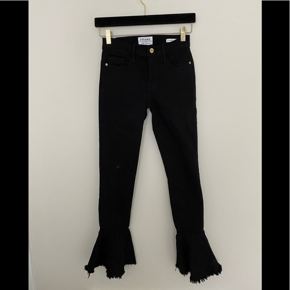 FRAME DENIM Le Skinny de Jeanne Flounce Flare Jean - Picture 4 of 7